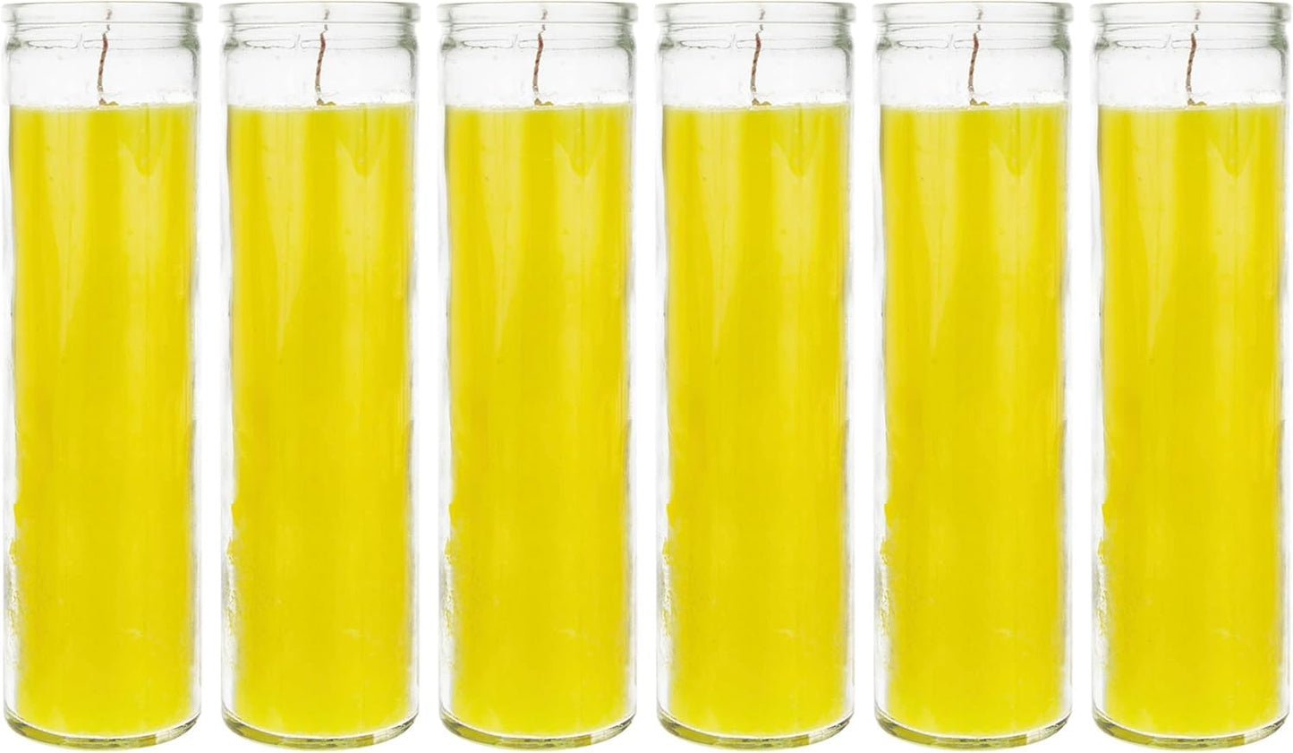 Aspen Brands Blessed Sanctuary Devotional Prayer Candle Religious Candle, (Yellow, 6 Pack)