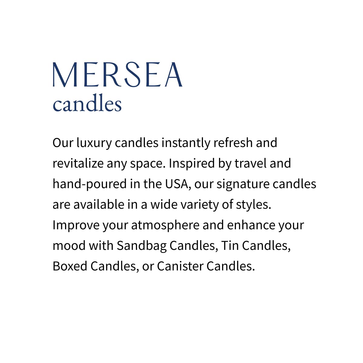 MERSEA Saltaire Tin Candle, Scented Candle Tin (3.5 oz)