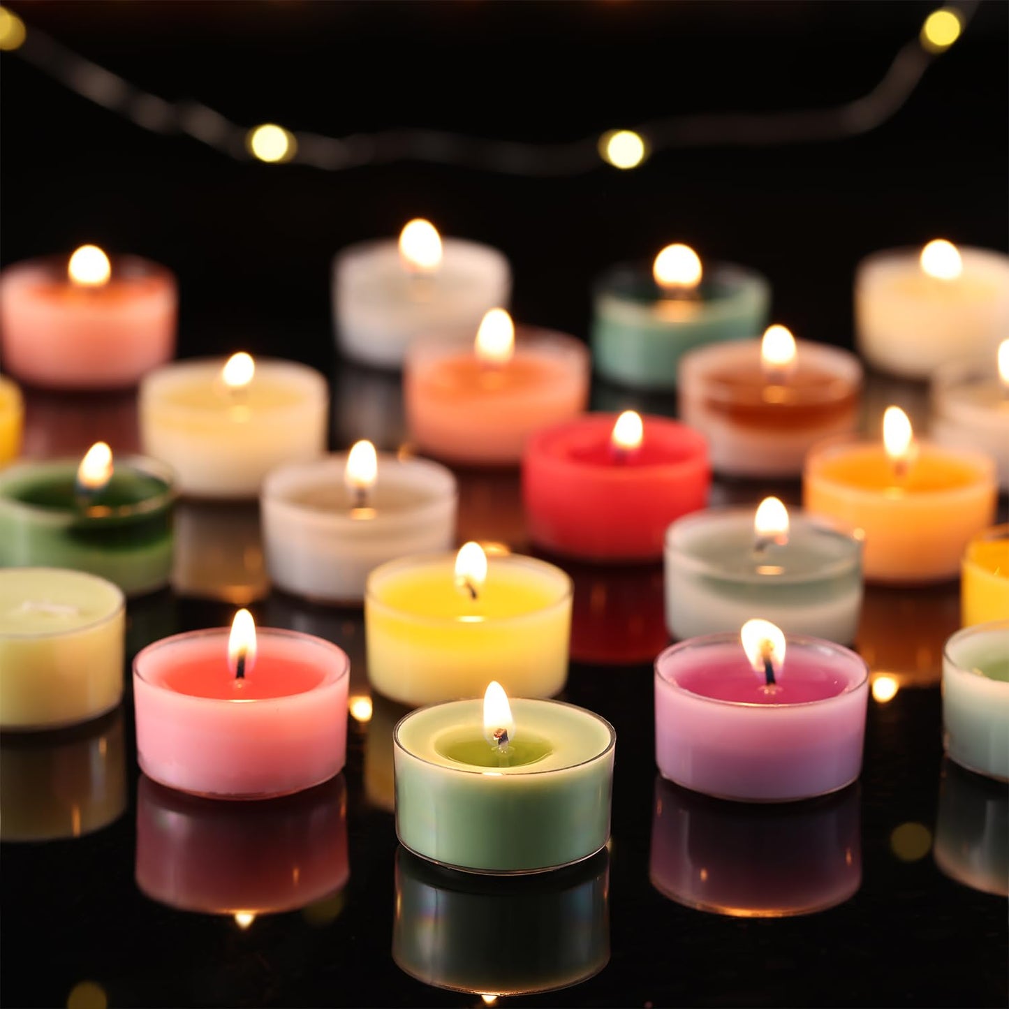 Eucalyptus Drift Scented Tea Lights Candles โ Grayish Green โ 6 Hour Burn โ 100% Palm Wax โ Scented Tealight Candles for Winter Holidays, Christmas Calm, Spa Vibes โ 16 Pack Scent Votive Candle
