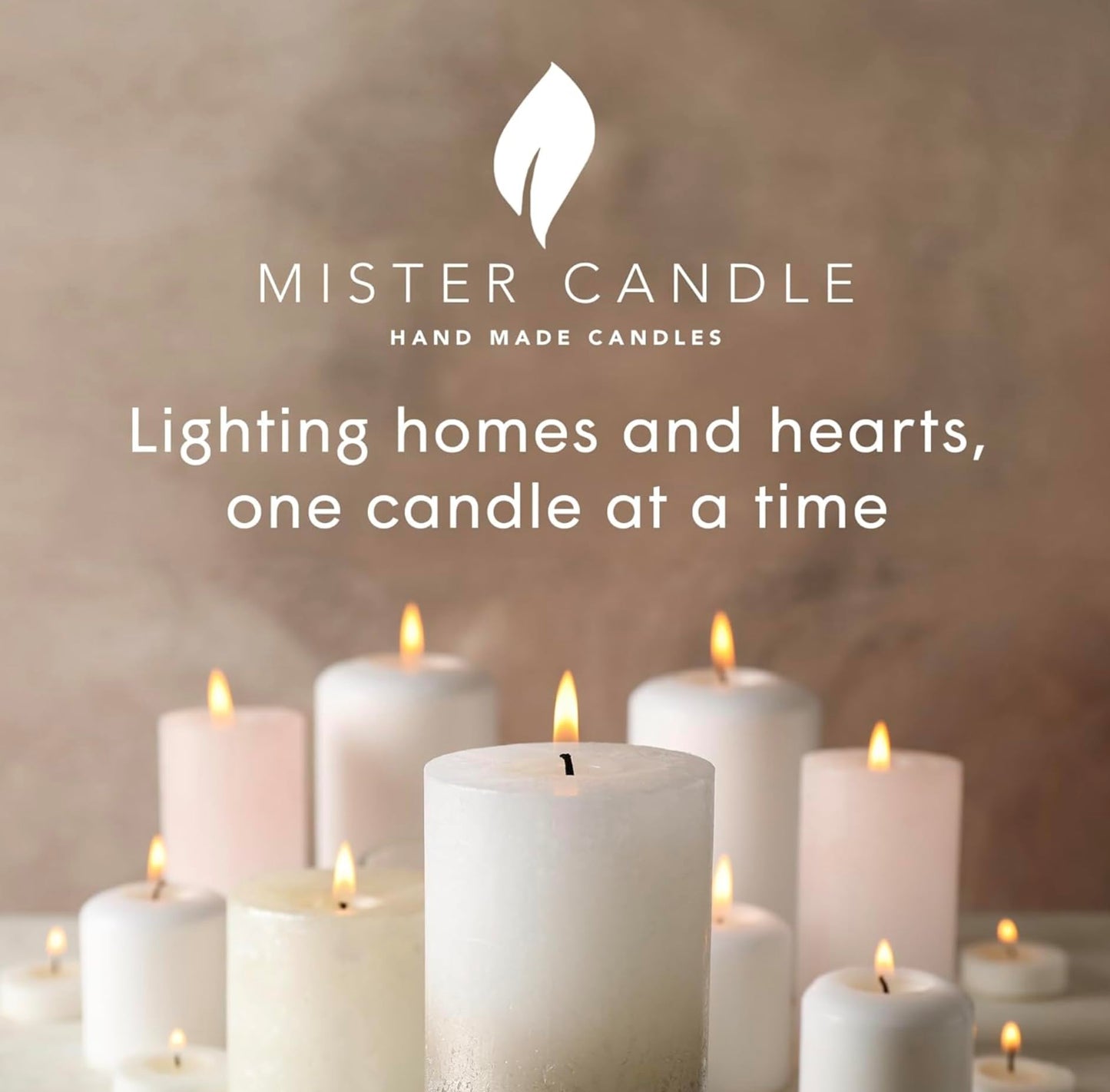 Mister Candle – Set of 9 Lavender Scented Votive Candles in Glass Holders, Hand Poured Soy Wax, 12 Hour Burn Time, Aromatherapy Candles for Spa, Weddings, Parties, Gifts