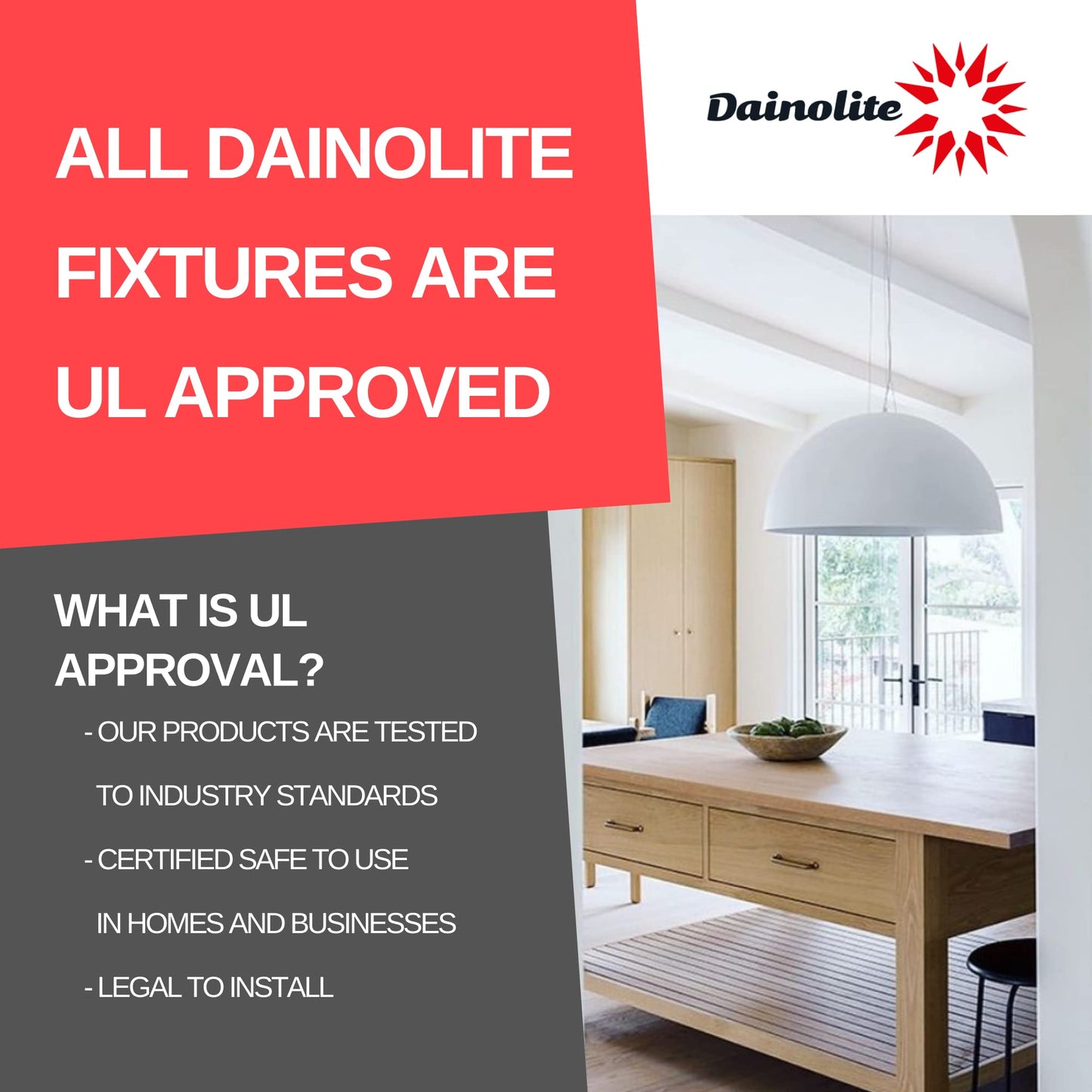 Dainolite SYM-183P-AGB-WH White Pendant Light, Brass Material, Fabric Shade