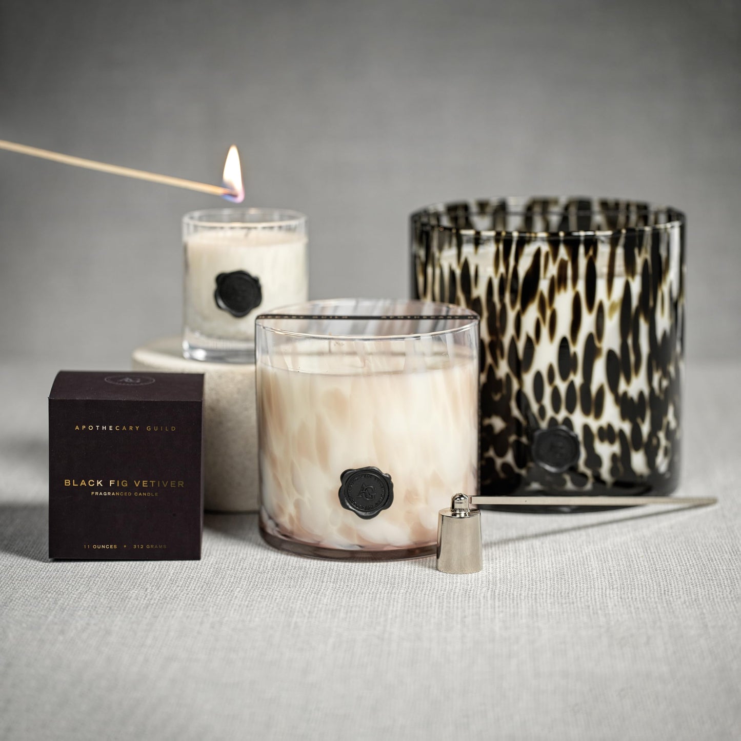 Zodax Apothecary Guild Opal Glass Jar Scented Candle for Home Decor - Single-Wick Candle Ideal for the Home - Gift Box Package Included - Gardenia - 11 Oz.