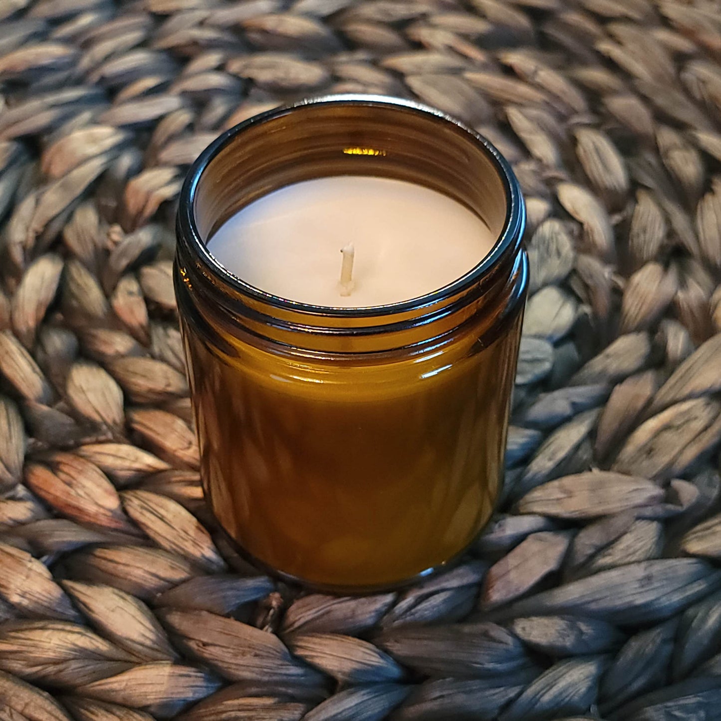 Arctic Wicks Scented Coconut Beeswax Candles | Coconut Beeswax Non Toxic Candle 9oz Amber | Farmhouse Candles Non-Toxic Clean Burn 100% USDA Certified Biobased (Sea Salt & Orchid)