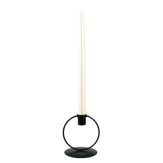Candlestick Holders 1pc Metal Candlestick Candle Holder Desktop Adornment Candlestick Censer Xmas Home Decor Candle Decoration Tools Candle Holders (Color : Black-Single)