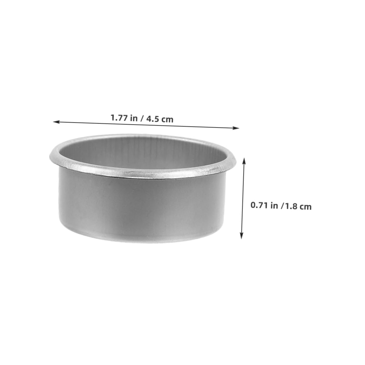 Housoutil 15pcs Metal Candle Cups Minimalist Tea Light Tins Decorative Candle Holders for DIY Projects Home Decor Aromatherapy