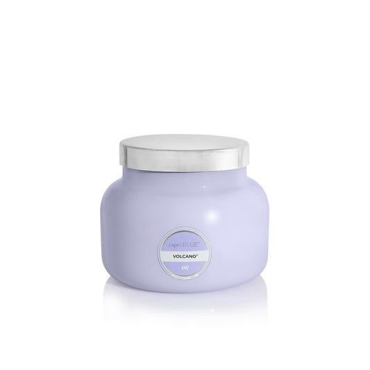 Capri Blue Volcano Scented Candles - Luxury Glass Jar Candles for Home Scented with Tropical Fruit & Sugared Citrus - Soy Wax Blend - Lavender Colored Jar (19 oz)