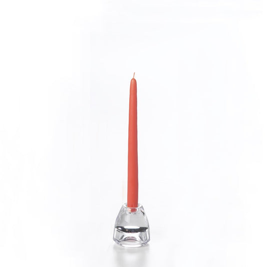 yummi Coral Taper Candles -10 inch - 12 per Pack