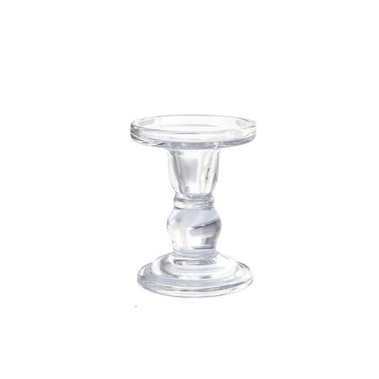 Candlestick Holders Glass Candle Holder, Candlelight Dinner Decoration, Aromatherapy Candle Holder Candle Holders(Medium)