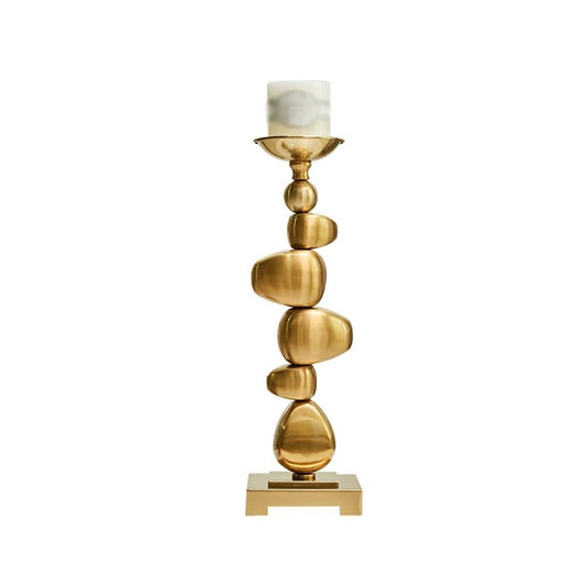 Candlestick Holders Retro Aromatherapy Candle Holder Modern Light Luxury Decorative Ornaments Alloy Candlestick Candle Holders(Small)