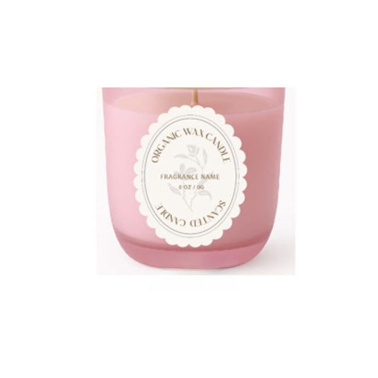 CW Studio Prosecco Berry 8oz Scented Candle – Decorative Color Glass Jar Candle with Lid, Fruity Aroma for Home & Spa Ambience