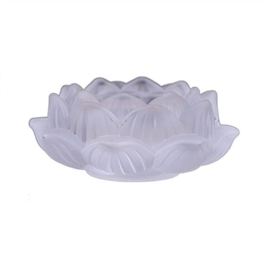 Candle Sconces Classical Colored Glazed Candle Holder Beautiful Lotus Candlestick Desktop Decorations Candle Holder(Color:Red) (White)
