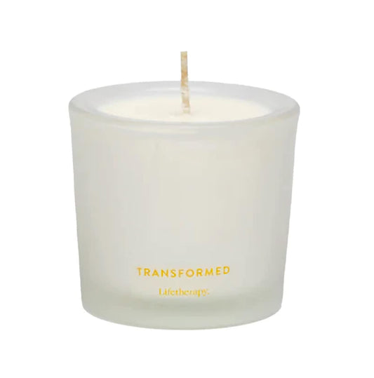 Lifetherapy Transformed Small Soy Votive Candle - Inspiring Scent, Natural Soy Wax, Clean Burn, Long-Lasting Aroma, 2.5 Ounce