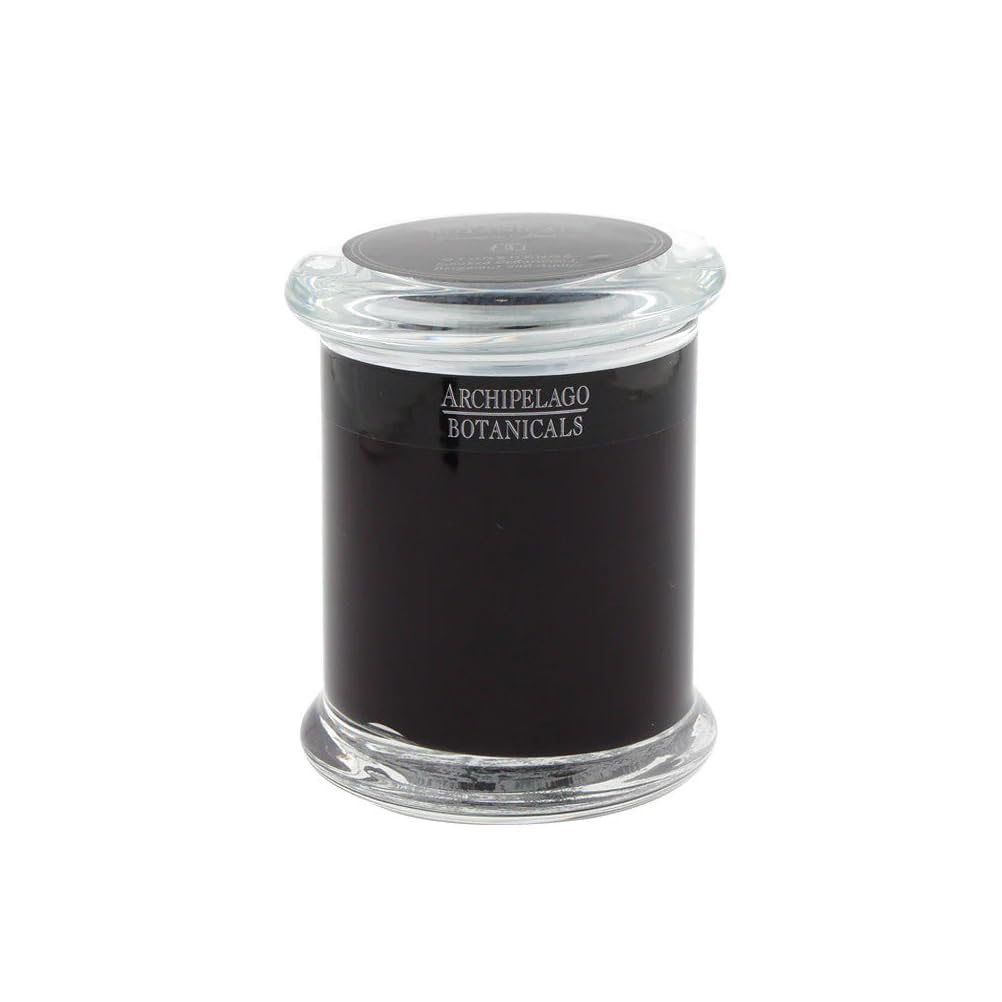 Archipelago Botanicals Stonehenge Glass Jar Candle, Cedarwood, Citrus Bergamot and Amber Scent, Lead-Free Candle Wicks, Burns Approx. 60 Hours (8.6 oz)