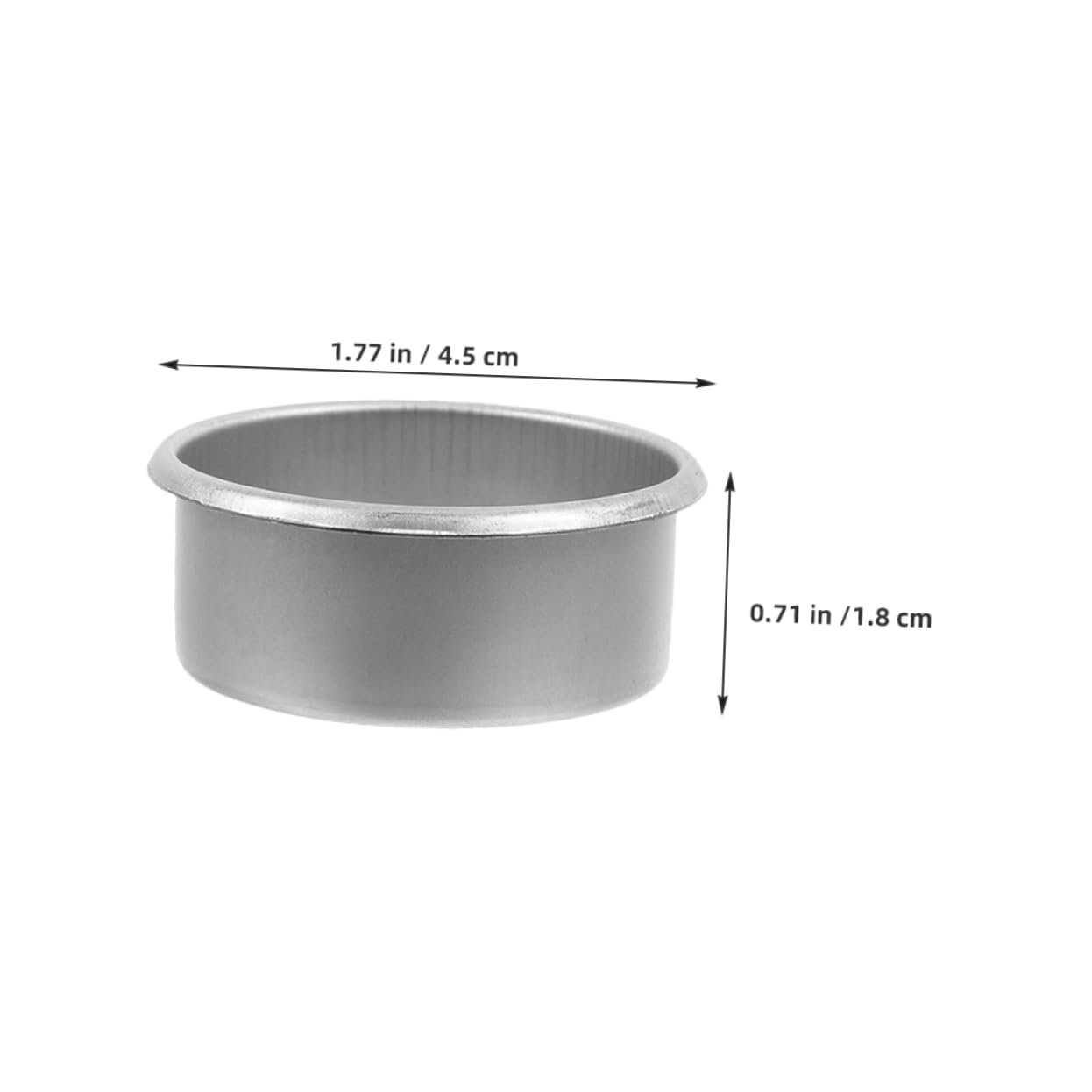 Uonlytech 15pcs Metal Candle DIY Candle Making Jars Essential Oil Cups Tealight Holders Decorative Tea Party Supplies