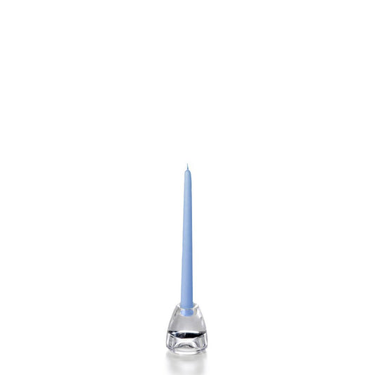 yummi Periwinkle Blue Taper Candles -10 inch - 12 per Pack