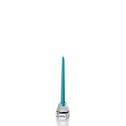 yummi Turquoise Taper Candles -10 inch - 12 per Pack