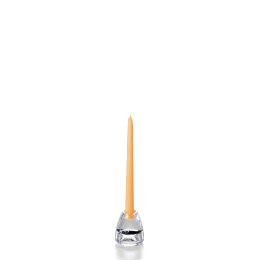 yummi Peach Taper Candles -10 inch - 12 per Pack