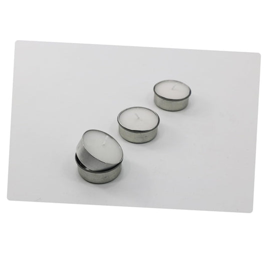 DOITOOL 10pcs Galvanized Iron Candlestick Tealight Candle Tins DIY Jars for Cosmetics