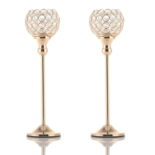 VINCIGANT Votive Candle Holders Pack of 2 for Modern Anniversary Celebration Halloween Wedding Coffee Table Decorative Centerpieces