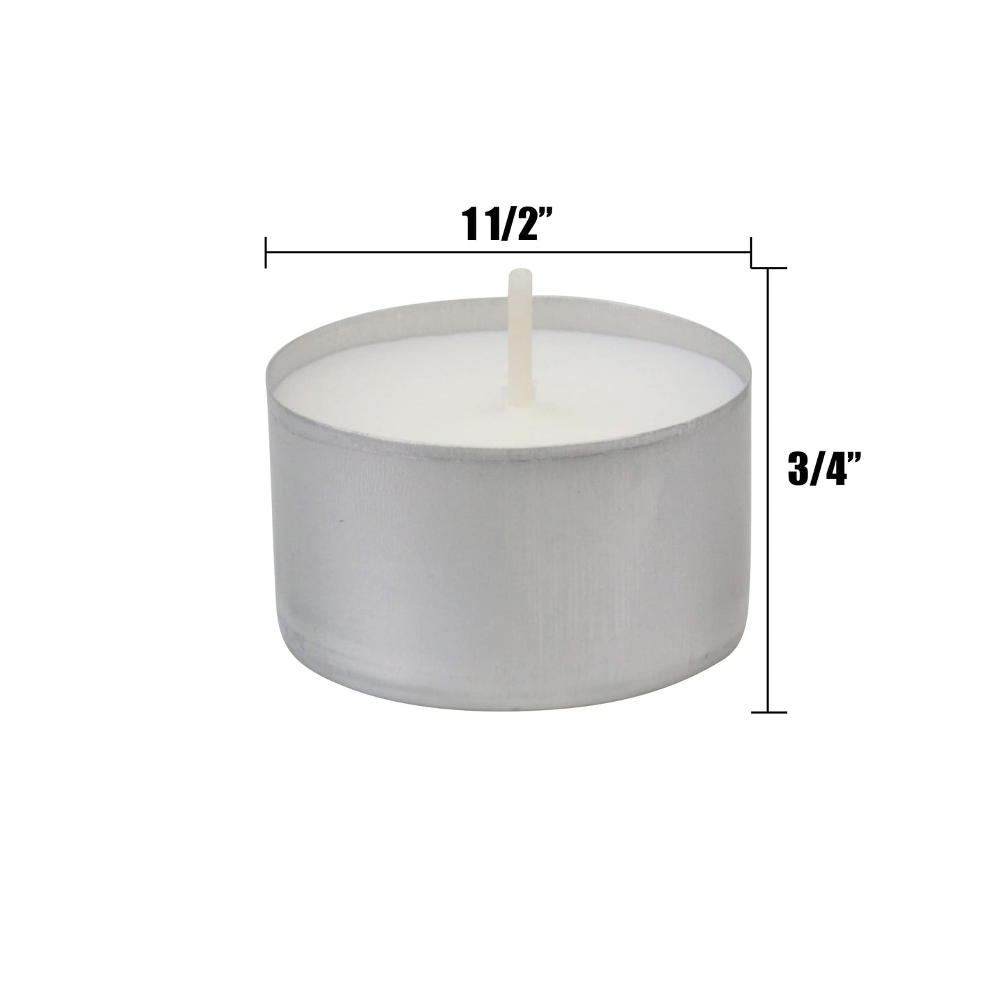 Stonebriar Unscented Long Burning White Tealight Candles, Bulk Pack, 6-7 Hour Burn Time, Smokeless Tealights for Parties, Weddings, Home, 100 Count