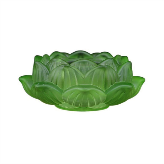 Candle Sconces Classical Colored Glazed Candle Holder Beautiful Lotus Candlestick Desktop Decorations Candle Holder(Color:Red) (Green)