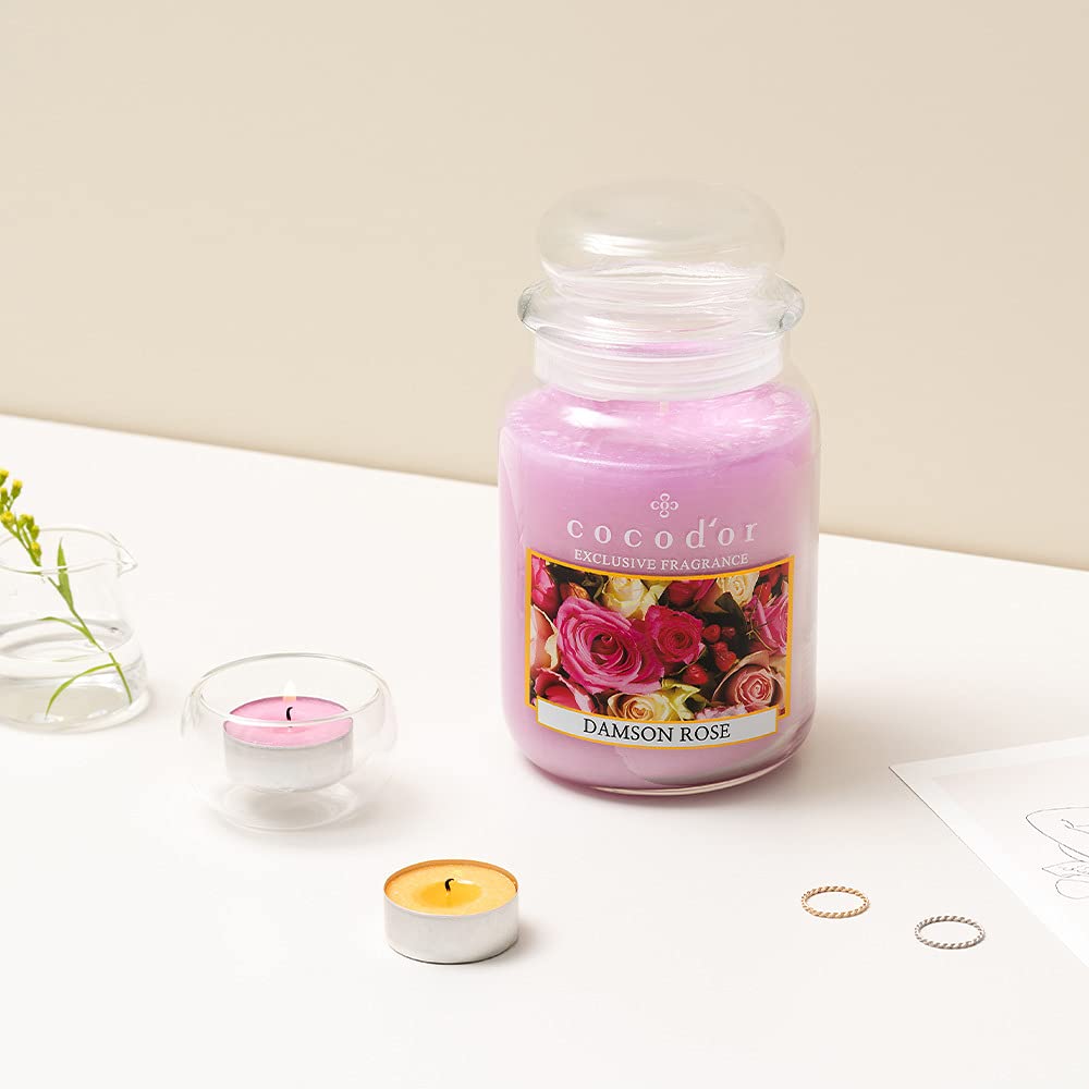 Cocod'or COCODOR Scented Tealight Candles/Black Cherry / 100 Pack / 4-5 Hour Extended Burn Time/Made in Italy, Cotton Wick, Scented Home Deco, Fragrance, Mother's Day