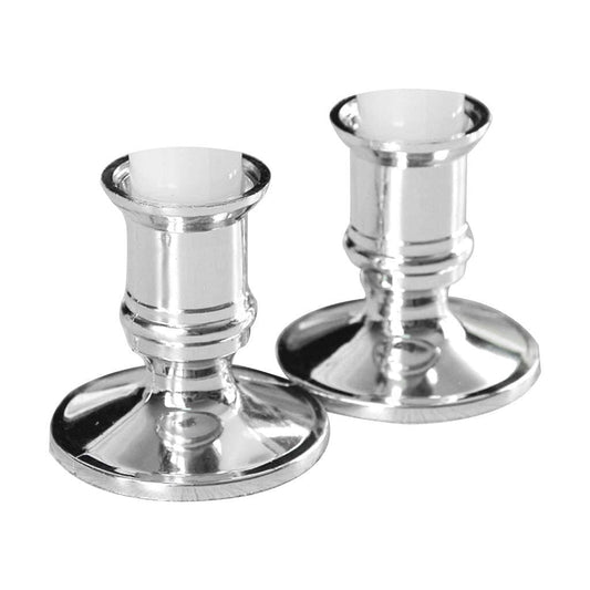 ZUXOCY 2pcs Base Holder Pillar Candlestick Stand for Electronic Candles Holder Set