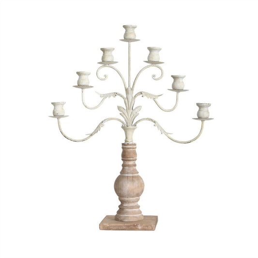 cfycfy987 Candelabra Vintage Romantic Decoration Candlestick Light Luxury Household Candle Holder Candlelight Dinner Seven-Hole Candlestick Candle Sticks Holder
