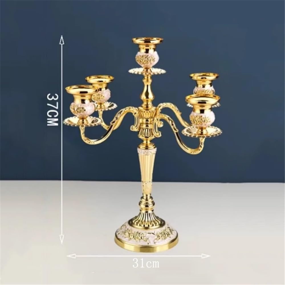 YUHUAWF Candle Holderss European Retro Five-Head Candle Holder Home Wedding Props Decorative Candlestick Decorative Candlestick