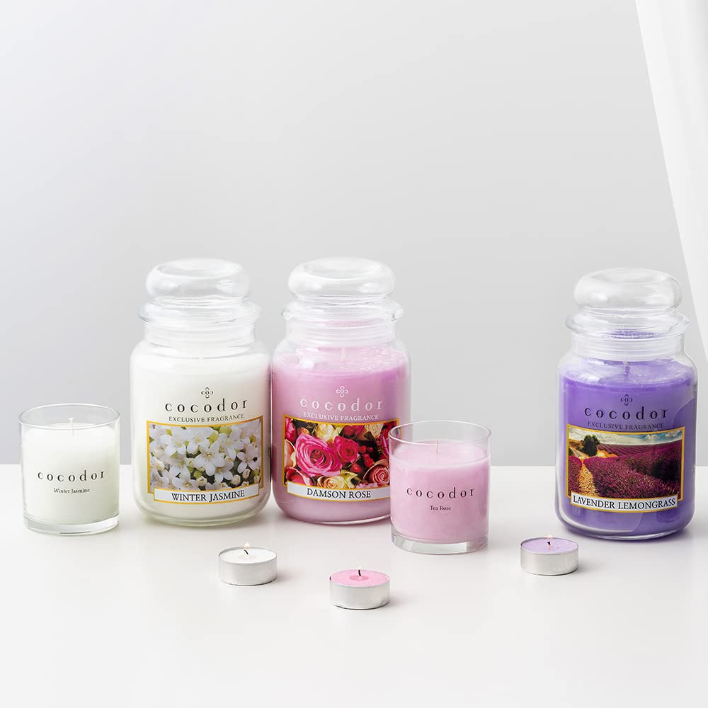 Cocod'or COCODOR Scented Tealight Candles/Black Cherry / 100 Pack / 4-5 Hour Extended Burn Time/Made in Italy, Cotton Wick, Scented Home Deco, Fragrance, Mother's Day
