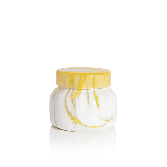 Capri Blue Modern Marble Jar Candles - Luxury Scented Candles for Home - Long Lasting Soy Wax Blend - Scented Home Decor Gifts - Pineapple Flower (8 oz)