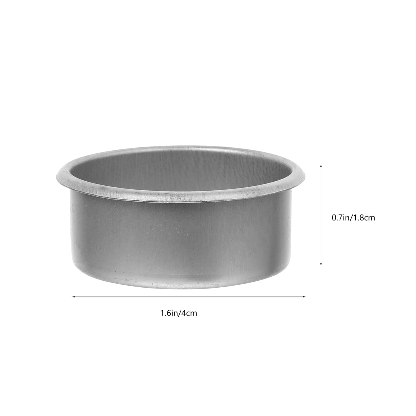 Garneck 20pcs Empty Candle Cups Metal Tea Light Tins Delicate Small Wax Candle Holder Aluminum DIY Scented Mold Box Containers for Christmas Wedding Table Decoration
