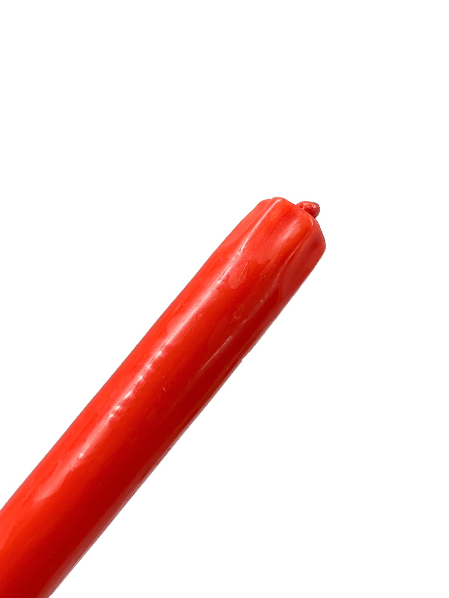 D'light Online Bittersweet Red Orange Elegant 10" Taper Candles, Premium Quality Hand-Dipped Tapered Candles, Unscented, Dripless and Smokeless - Set of 12 Individually Wrapped (10 Inch, Bittersweet)