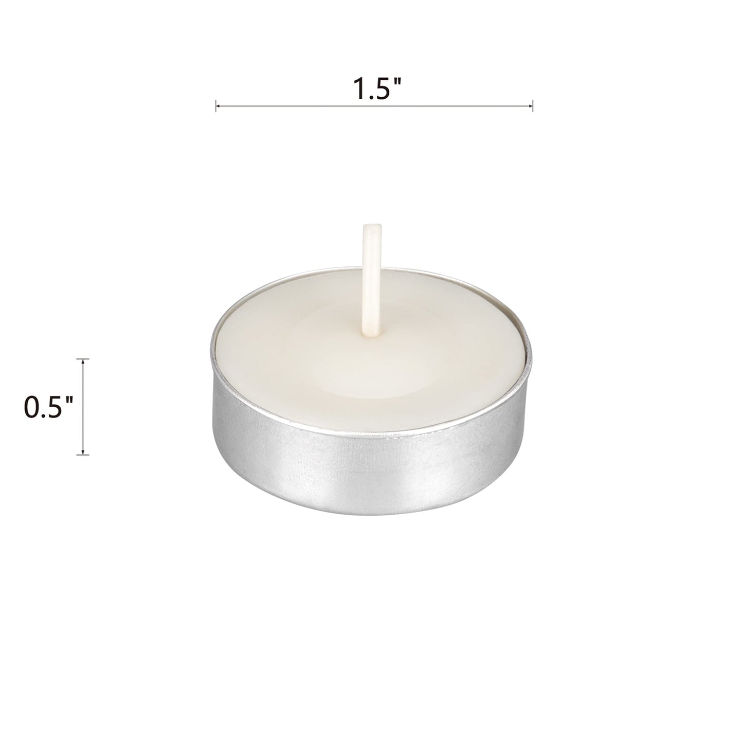 Mega Candles 100 pcs Unscented White Tea Lights Candles, Pressed Wax Candle 3.5 Hour Burn Time, Home Décor, Wedding Receptions, Occasions, Festivities, Events, Meditations, Spa, Prayers, Vigil