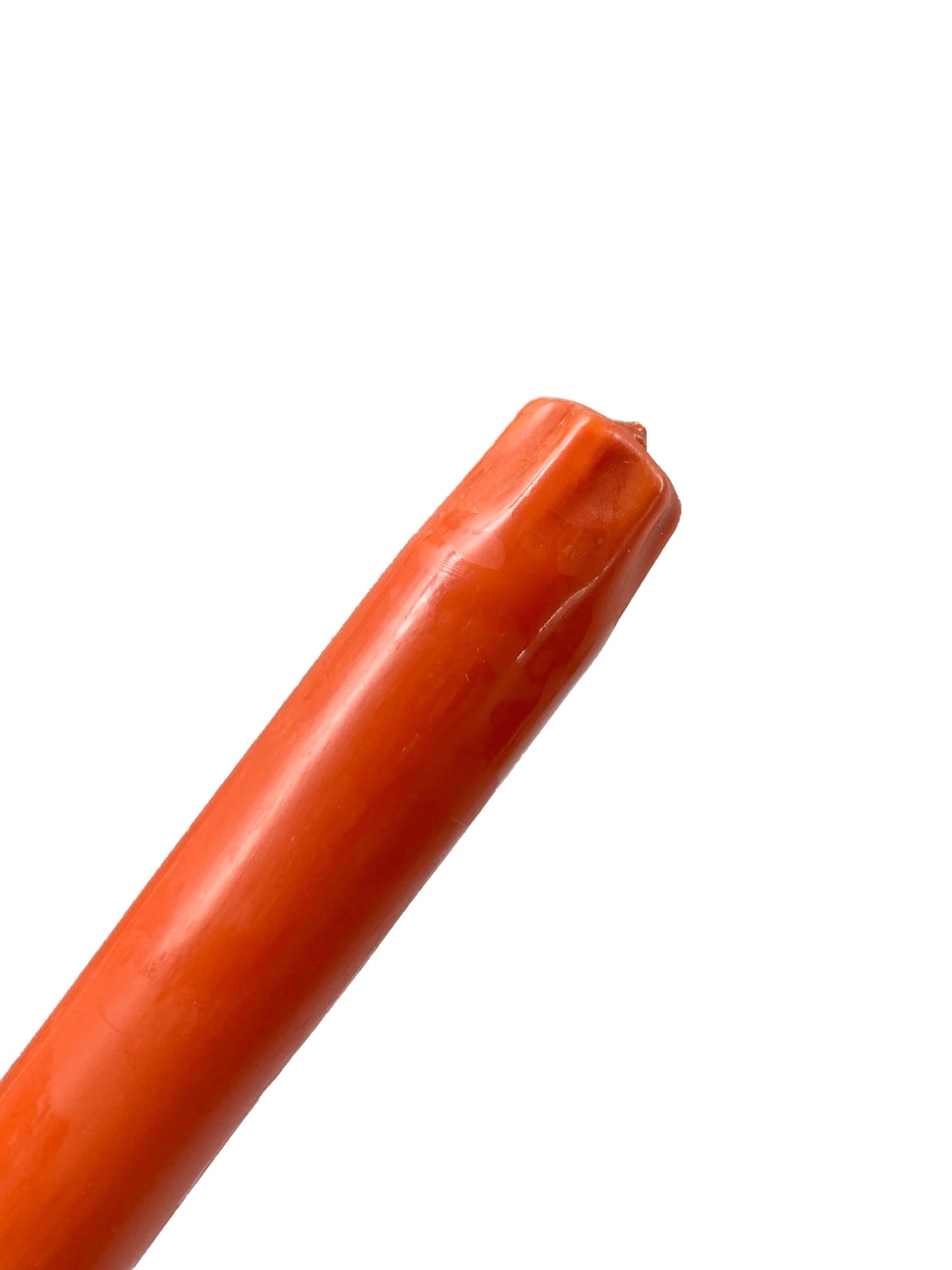 D'light Online Elegant 10" Unscented Cinnamon Burnt Orange Taper Candles, Premium Quality Hand-Dipped Tapered Candles, Dripless and Smokeless - Set of 12 Individually Wrapped (10 Inch, Cinnamon)