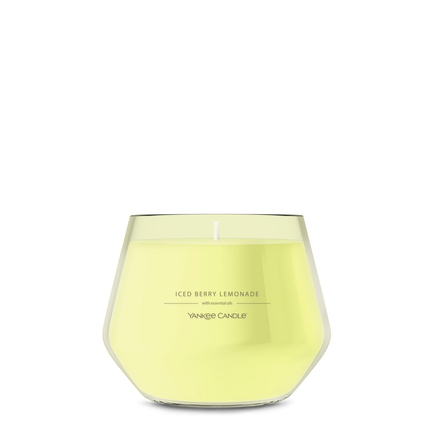 Yankee Candle Studio Scented Candle, Single Wick Jar Candle for Home Fragrance, Premium Plant Wax Blend, Long Lasting Burn, Iced Berry Lemonade (Pack of 1)