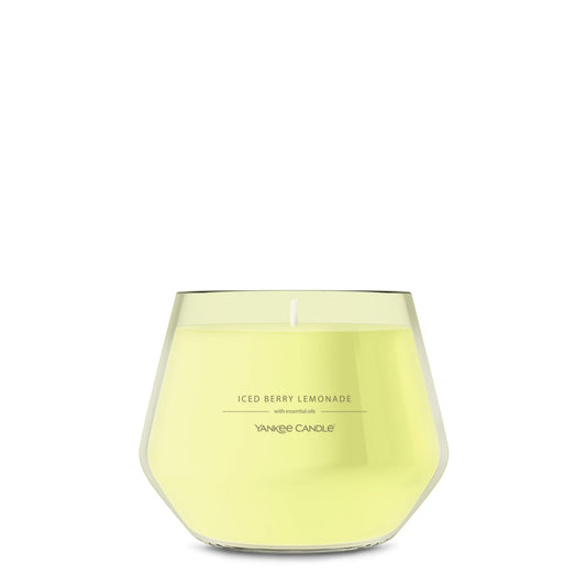 Yankee Candle Studio Scented Candle, Single Wick Jar Candle for Home Fragrance, Premium Plant Wax Blend, Long Lasting Burn, Iced Berry Lemonade (Pack of 1)