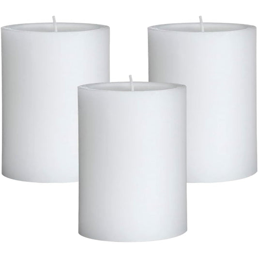 Mister Candle Citronella Candle, Ideal for Indoor & Outdoor Use, 4” x 6” Tall Pillar Candle, Hand Poured, Premium Wax & Dripless, 130 Hour Burn Time