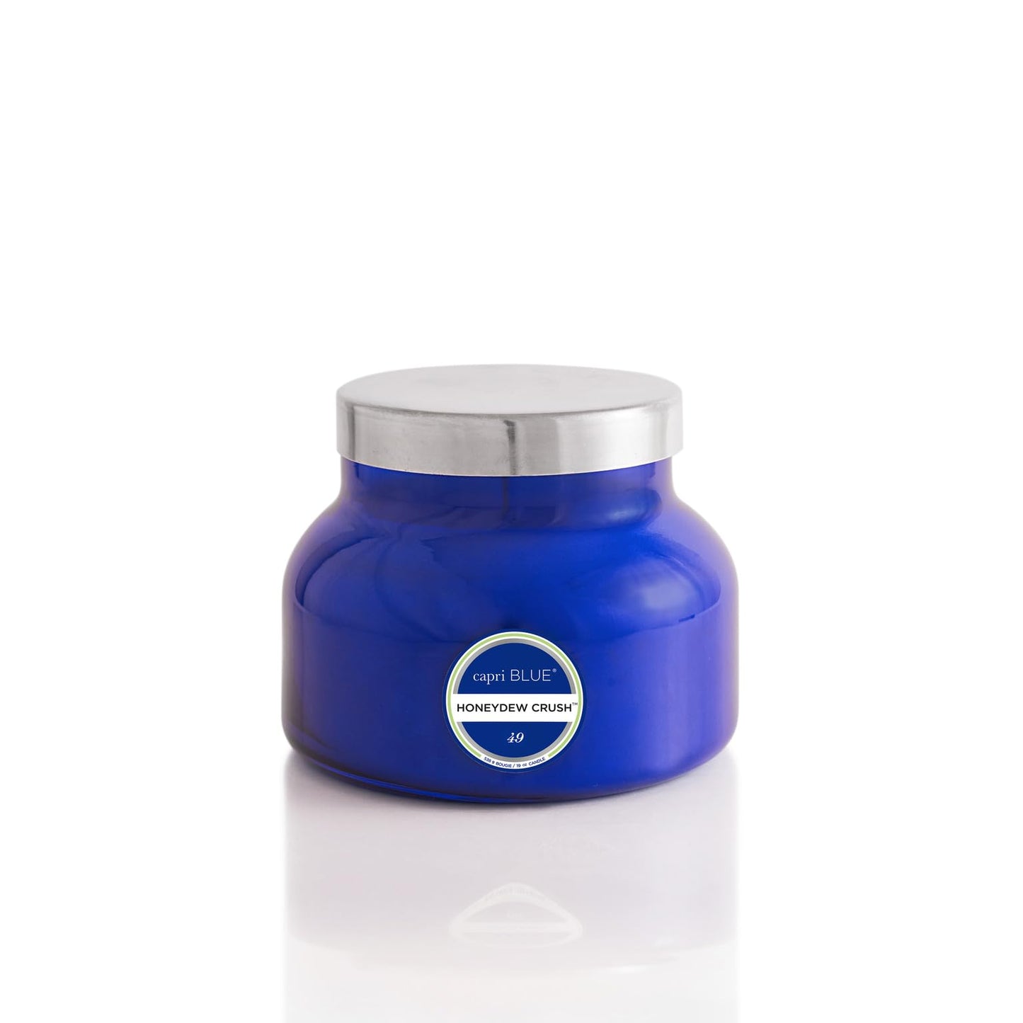 Capri Blue Signature Jar Candles - Long Lasting Soy Wax Blend - Luxury Tropical Scented Candles - Comes in Blue Decorative Glass Jar (Honeydew Crush, 19 oz)