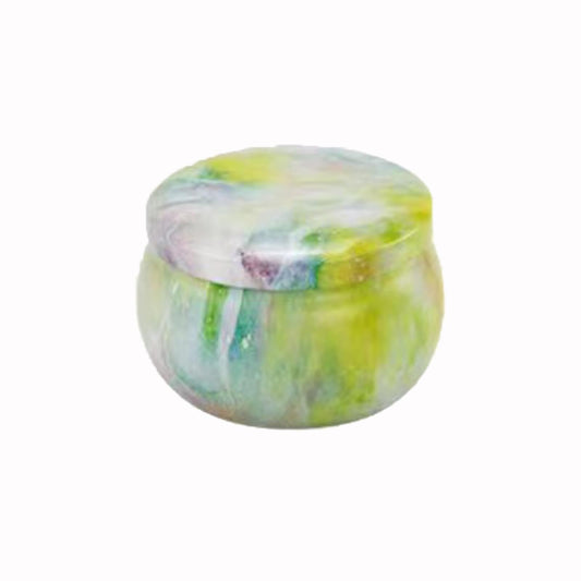 FWJUNHUYC Scented candle tin can drum metal packaging tinplate gift candy scented candle set tin box