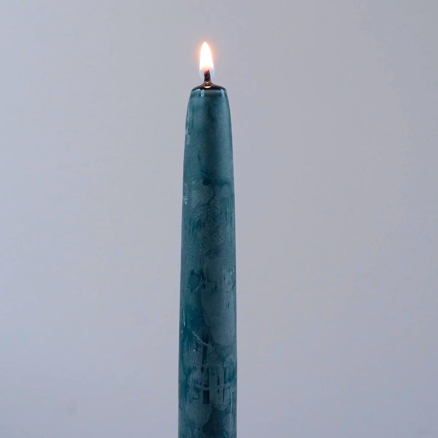 Candlestock Beeswax Taper Candles – Standard 7/8" Diameter, Pure 100% Natural USA Beeswax, Cotton Wick, Dripless, Long-Burning, Handmade in Woodstock, NY- 10 Inches - 2 Pairs (4 Candles) - Teal