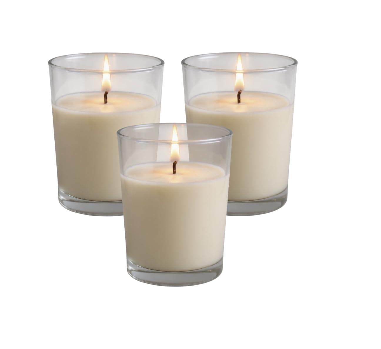 Mister Candle – Set of 9 Lavender Scented Votive Candles in Glass Holders, Hand Poured Soy Wax, 12 Hour Burn Time, Aromatherapy Candles for Spa, Weddings, Parties, Gifts