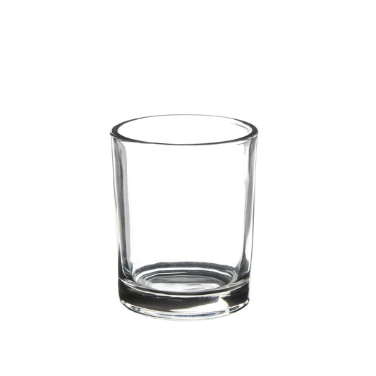 WGV Tea Light Votive Candle Holder 2x2.4, Clear Tiny Utility Cylinder Glass Vase, Small Planter Terrarium for Home Accent Decor, 24 Pieces