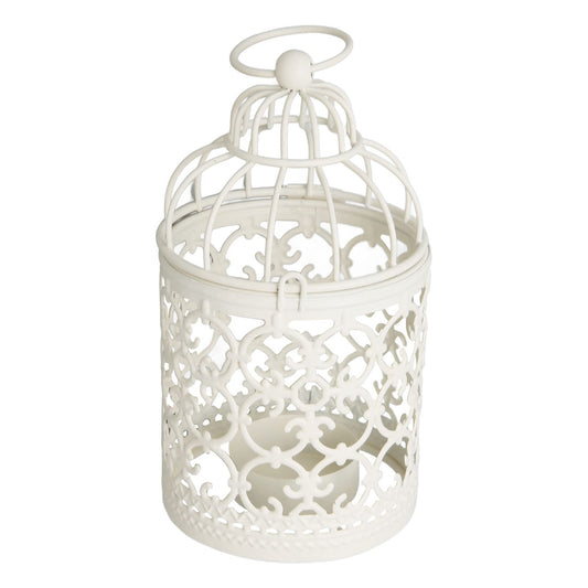 Kuuleyn Mini Small Metal Moroccan Lantern Decorative,Tealight Lantern Hollow Pattern Decorative,Birdcage Candle Holder for Dining Table Wedding Party