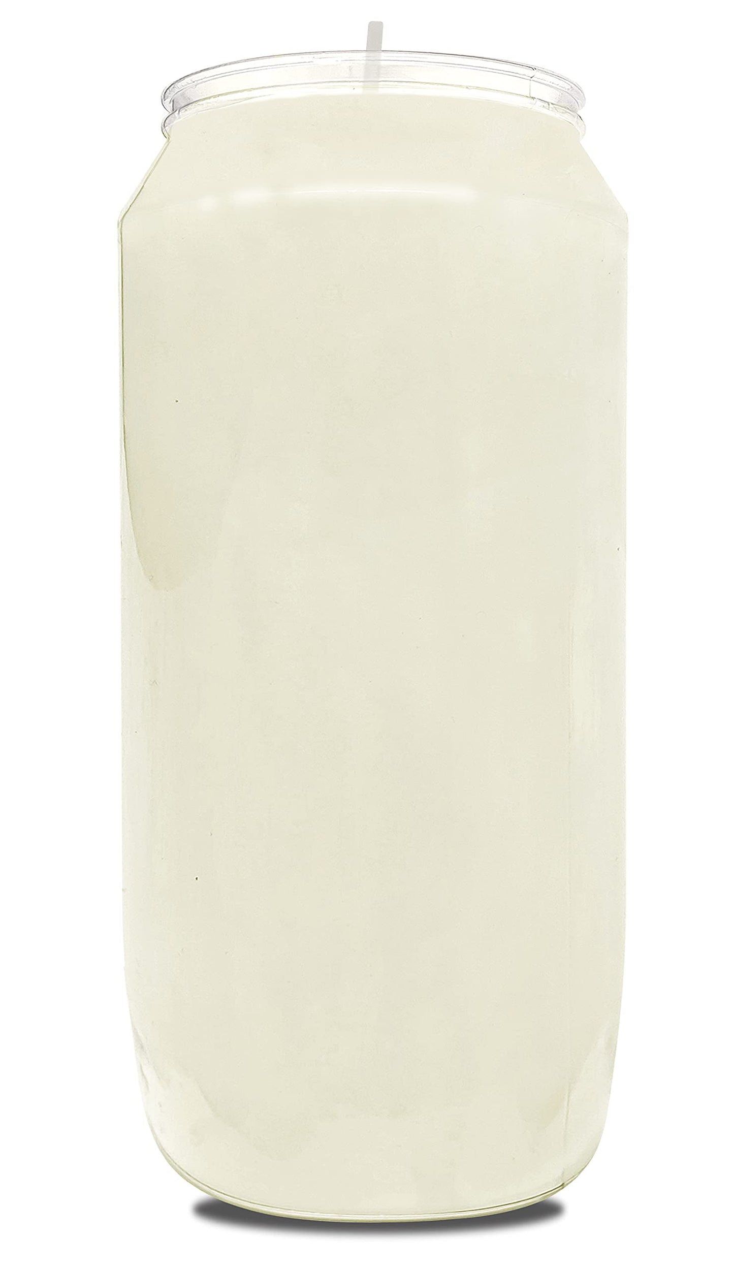 Hyoola 7 Day White Prayer Candles, 10 Pack - 6" Tall Pillar Candles for Religious, Memorial, Party Decor, Vigil and Emergency Use - Vegetable Oil Wax in Plastic Jar Container