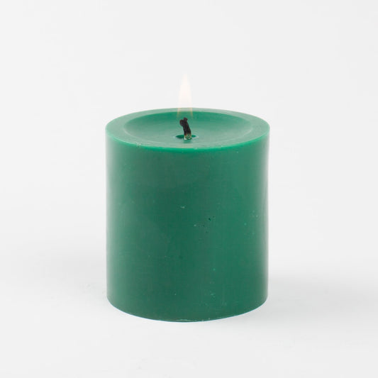 Richland® 3" X 3" Hand Poured Pillar Candle Dark Green