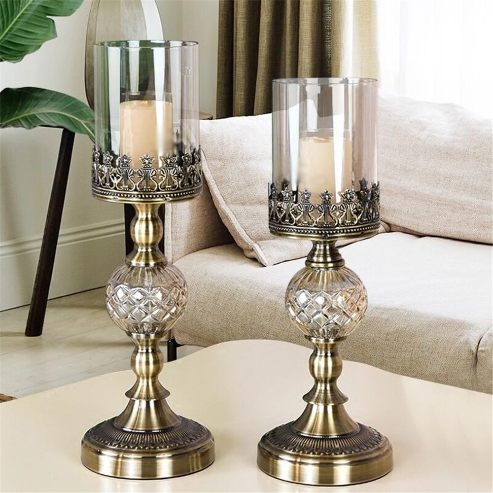 Candlestick Holders Luxury Table Decoration Metal Candle Holder for Home Wedding Event and Party Festival Candle Holders(Small)