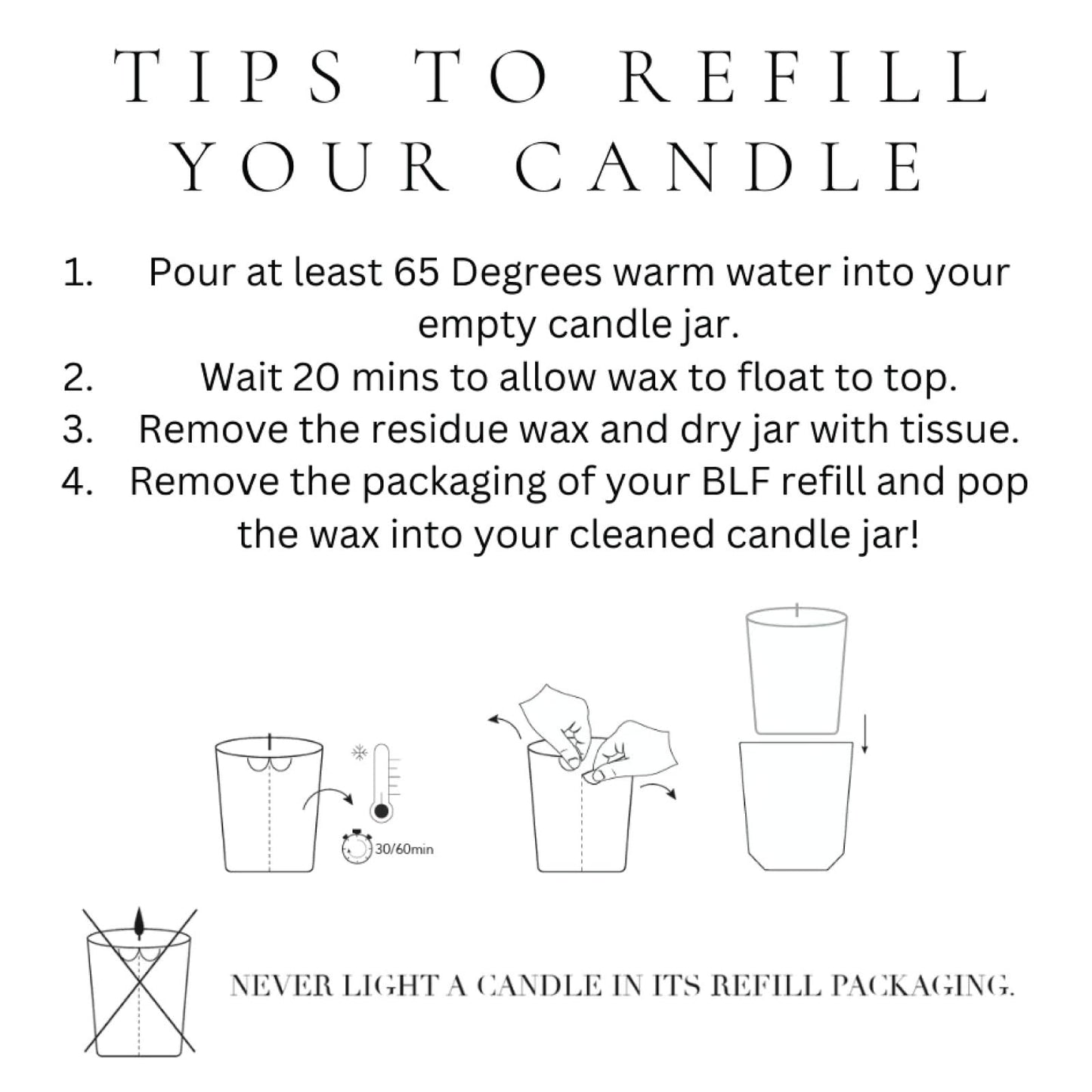 Bougies La Francaise - French-Made Scented Candle Refill - The Garden - Made in France, 200g, +/- 40-Hour Burn Time - ‎‎2.97 x 3.27 x 3.38 inches