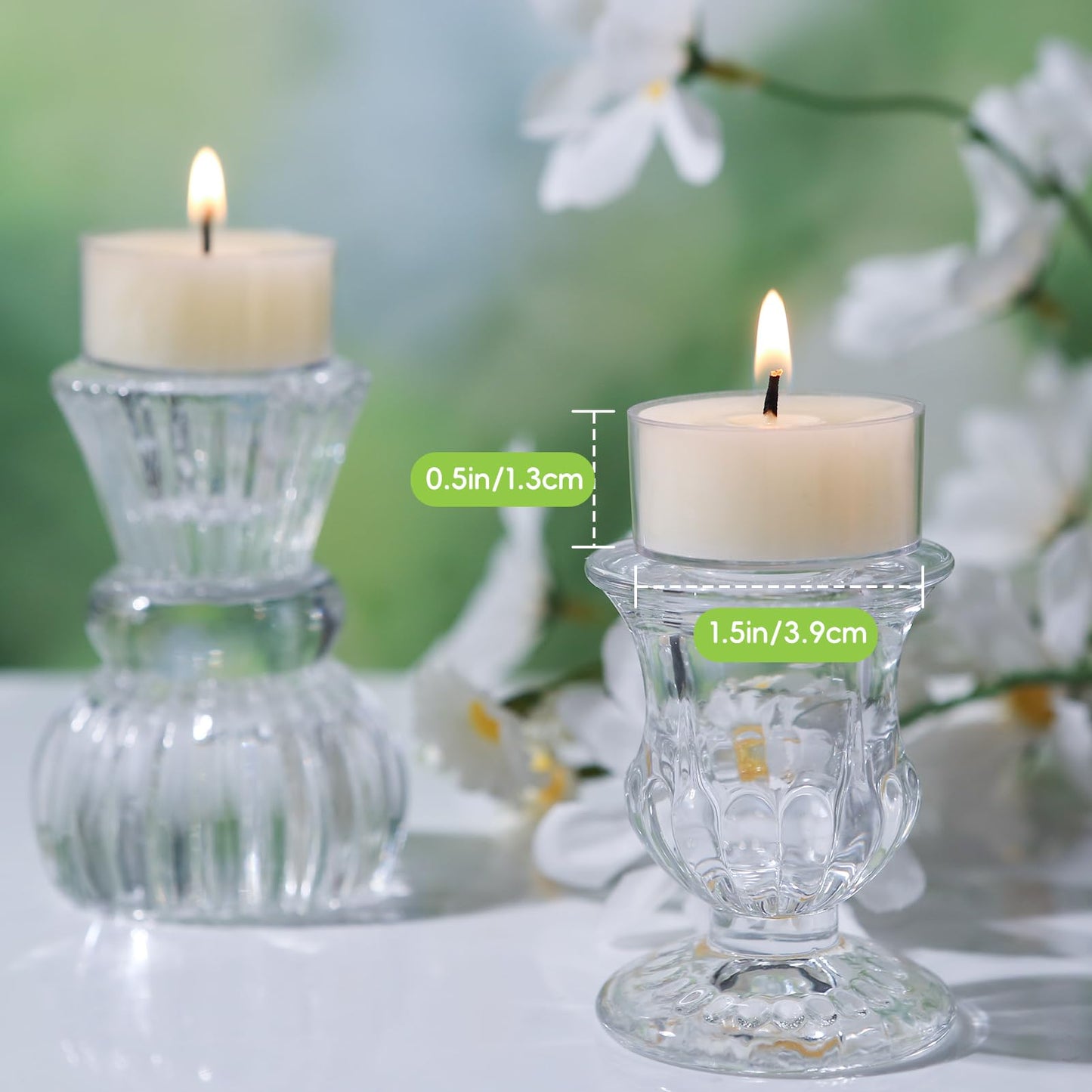 36Pcs White Beeswax Tea Light Candles-4 Hour Burn Time,100% Pure Natural Beeswax-Clean Burning & Air Purifying, Smokeless Bulk Tea Lights for Spa,Meditation,Wedding & Home Decor