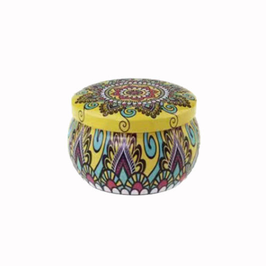 FWJUNHUYC Scented candle tin can drum metal packaging tinplate gift candy scented candle set tin box